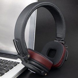 SOULWIT Cooling Gel Replacement Ear Pads Cushions for Marshall Major I/II/III/IV/V ANC Bluetooth Wireless/Wired Headphones, for Major 1/2/3/4/5 Headset, Earpads with Noise Isolation Foam - Burgundy