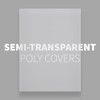 Binditek 50 Pack 20 Mil Frosted Polycover, Semi-Transparent Binding Covers,