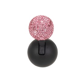 Bling Car Push Starter Button Cover, Rhinestone Auto Engine Joystick Buttons Decoration Cover, Vehicle Start Button Rocker Ball, Cute Car Interior Accessories for Cars, Computer (Pink)