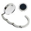 2Pcs Foldable Black Handbag Hooks, Table Bag Holders, Purse Hook