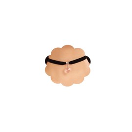 Wiwpar Punk Black Women Choker Necklace Gothic Collar Velvet Choker Simple Heart Love Pendant Necklace for Teen Girls Women Party Prom (Pink)