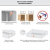 Titus Soft-Close Device For Drawers in Face-Frame Cabinets White
