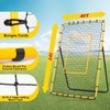Volleyball Rebounder Net 7x4 ft -5 Angles Adjustable, Outdoor Portable