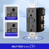 Suplevel 15 Amp Self-Test GFCI Outlet Combination with USB Type