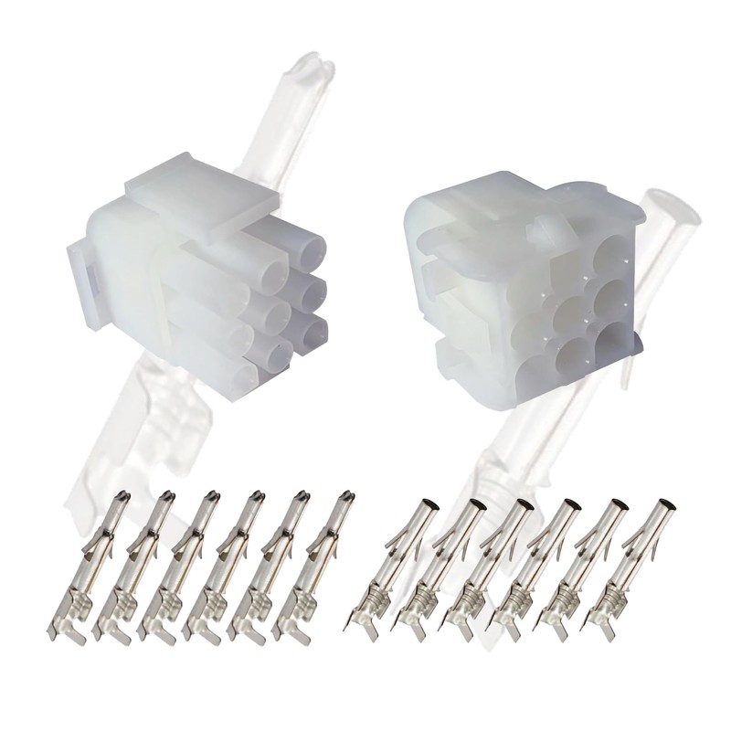 9-pin with 14-20 awg, Wire Connector - 2.13 mm snap