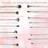 Lumbor37 Brochas para Maquillaje, Juego de Brochas de Maquillaje Profesional