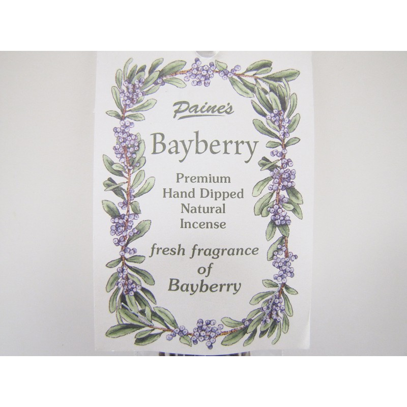 20 Sticks 11" Bayberry Hand Dipped Natural Incense by Paine's