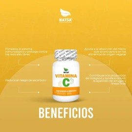 Vitamina C 100 Tabletas 500 Mg Cu, Protegete, Sistema Inmune, Antioxidante, Calidad Premium