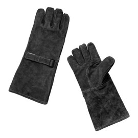 Winnerwell Heat Resistant Cotton Lined Black Leather Welding Gloves