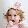1/2 Birthday Party Hat Decorations - Baby Girl Half Birthday