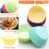 600 Pieces Cupcake Liners, Mini Muffin Liners Colorful Paper Baking