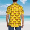 COCYPAN 7 Hot Dog Shirt,Funny Shirt,Hot Dog Costume, Mens Hawaiian