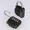 2 Pcs Combination Padlock, Heavy Duty Metal Padlock for Gym