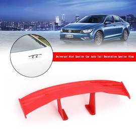 MAD HORNETS Universal Mini Spoiler Car Rear Decoration Spoiler Wings Red