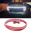 DREAMOTOR 71 Inch Car Hood LED Strip, White Exterior Dynamic
