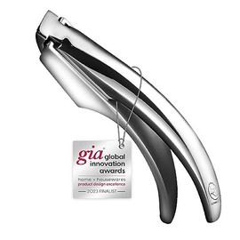 Garlic Press Stainless Steel - No Need to Peel Garlic Mincer for Fine Garlic - Detachable for Easy Cleaning - Garlic Presser and Masher - Garlic Crusher 5 Year Warranty