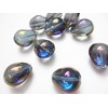 10 Pcs Teardrop Aurora Crystal Glass Beads Purple 17mm Accessory