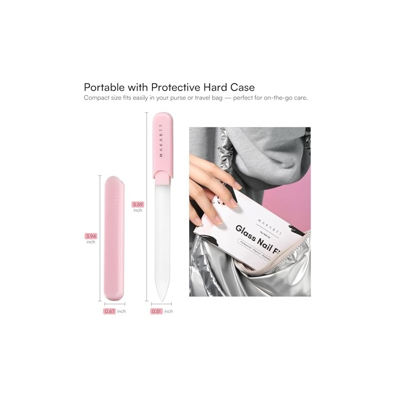 Makartt Glass Nail File for Natural Nails: Reusable Nail Care