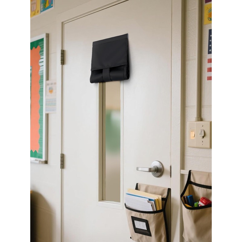 2 pcs Classroom Door Window Blackout Cover - Blocking 100%