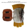 Welding Hand Pad, HighTemperature Resistant Hand Heat Shield Cowhide Leather