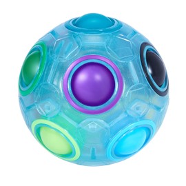 ROXENDA Magic Ball Rainbow Ball, Skill Game Puzzle Ball - Brain Teaser & Stress Ball for Children and Adults (Ocean)