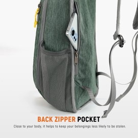 SKYSPER Small Hiking Travel Waterproof Backpack - Lightweight Packable Day Pack for Women and Men - Foldable Light Weight Water Proof Mini Daypack - 10L Collapsible Back Pack for Outdoor