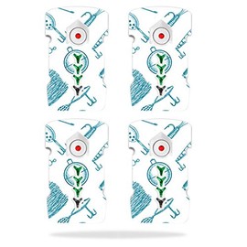 MightySkins Skin Compatible with DJI Inspire 1 Drone Battery (4 Pack) – Teal Lures | Protective, Durable, and Unique Vinyl Decal wrap Cover | Easy to Apply, Remove | Made in The USA