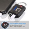 Fingerprint Lock, TSA Approved Smart Digital Locker Lock for Gym,