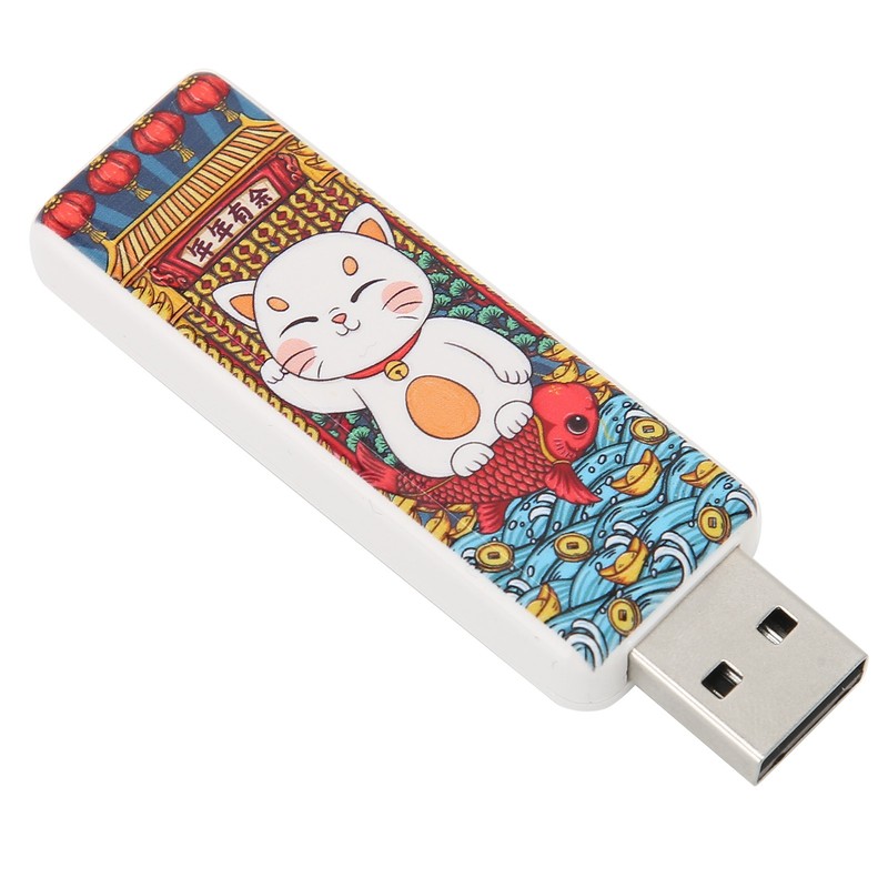 USB Flash Drive Cute Cat Pattern Hot Swap Plug and