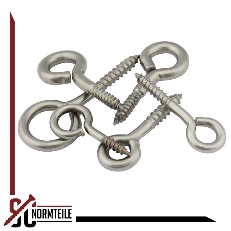 Eye Bolts with Wood Thread – 4 x 30 mm