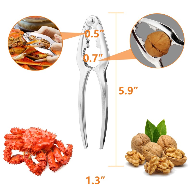 Bougraite Crab Crackers and Tools, 5 Pcs Crab Crackers, Lobster