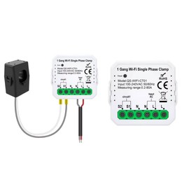 Sone Smart One WiFi Energy Meter with 80A Current Transformer, Real-time Monitoring and Control via Tuya & Smart Life App for Precise Energy Optimisation