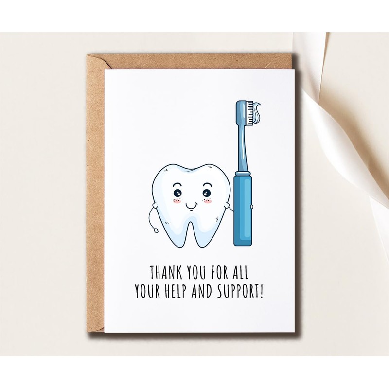SNMDesigns Humor Teeth Card - Thanks For All Your Help