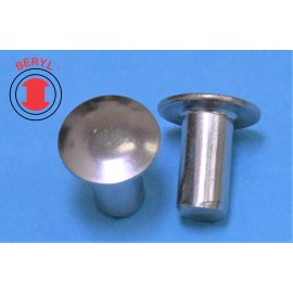Top Quality OHSR116316, Stainless Steel Oval Head Solid Rivets - 1/16"X3/16" - 100pcs