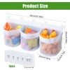 GUOYOU 3 Compartment Hanging Toy Storage Bag, Bath Toy Storage