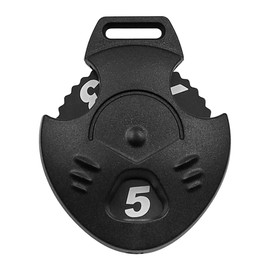 Ieron 10 pcs Golf Headcovers Number Tags, Rotating Number Label for Golf Bags, Golf Fairway Club Accessories (Black)