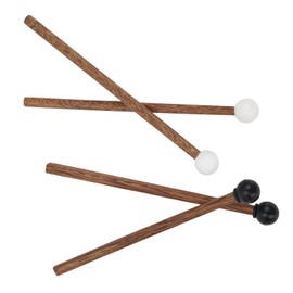 Haosie 4PCS Steel Tongue Drum Mallets, 6.5in Rubber Percussion Mallets, Drum & Percussion Accessories for Child Drummers and Practitioners