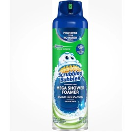 Scrubbing Bubbles Mega Shower Foamer Aerosol, Rainshower, 20 oz