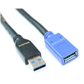 MyCableMart 25ft USB 3.2 Gen 1 5Gbps Type A Male to Female Extension Active Cable