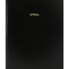 BookFactory Appeal Log Book/Journal/Logbook - 120 Page, 8.5''x11'', Black Hardbound