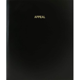 BookFactory Appeal Log Book/Journal/Logbook - 120 Page, 8.5''x11'', Black Hardbound (XLog-120-7CS-A-L-Black(Appeal Log Book))