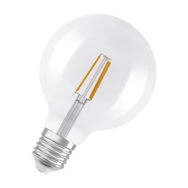 Osram Ball Shape Star+ GLOWdim Classic Globe LED Lamp, Glass, Warm White, E27, 7 W