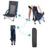 Stonehomy Folding High Back Beach Chair for Adults 2 Pack,