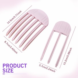 Root Lifter for Hair - TRACOMPAN 4Pcs Hair Volume Clips | Instant No-Trace Hair Lift | Curly Volume Clip for Fluffy Bangs & High Crown Hairstyles | Women Natural Root Volumizing Clip Styling Kit