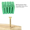 Green Plastic Masonry Screw, 100Pcs Plastic Expansion Screw Expansion Tube