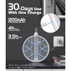 MOSQZAP Electric Fly Swatter 2 Pack, Foldable Bug Zapper Racket