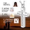 weikui Stainless steel cross urn necklace cremation jewelry for Ashes