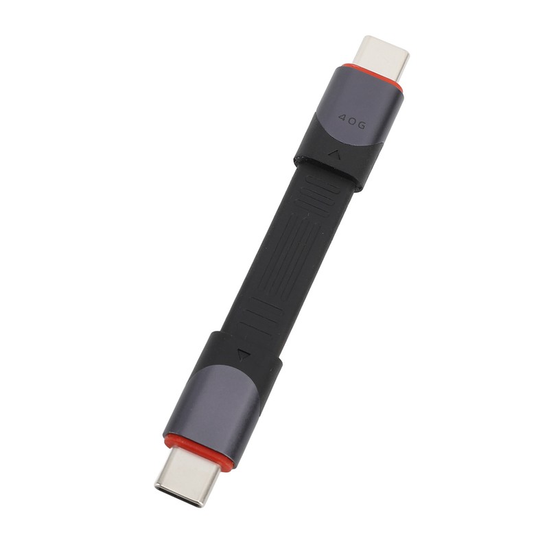USB 4.0 Cable Fast Charging 40Gbps Flat Short PD60W Type