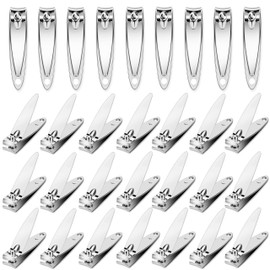 AVERZELLA 30 Pack Fingernail Clipper Toenail Clippers Pack, Stainless Steel Nail Clippers in Bulk, Portable Nail Cutter Manicure Kit Toe Nail Clippers for Women Man Adult Homeless Care Travel | AVERZELLA