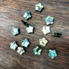 20PCS Heart Beads Abalone Shell Beads Natural Abalone Flat Loose